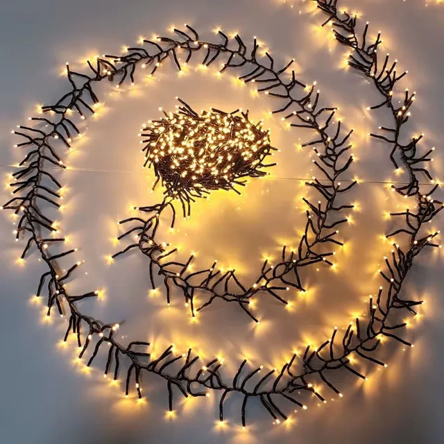 Wantohave Cluster Kerstverlichting 10 Meter - 540 LED - Warm Wit - Voor Buiten