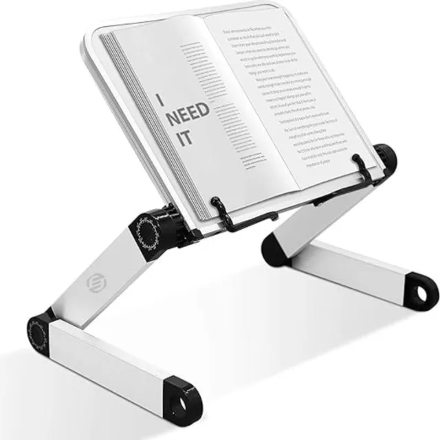 Equivera Boekenstandaard - Boekensteun - Boekenhouder - Boeken Standaard - Leesstandaard - Book holder Wit