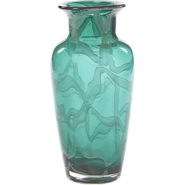 Heart by Goodwill Goodwill - Glazen vaas met patroon - groen - 30 cm