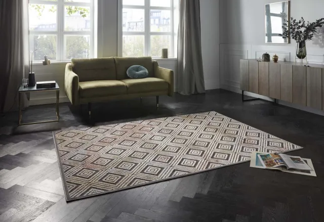 Elle Decoration Design vloerkleed 3D Isère Elle Decoration - grijs/multi 80x125