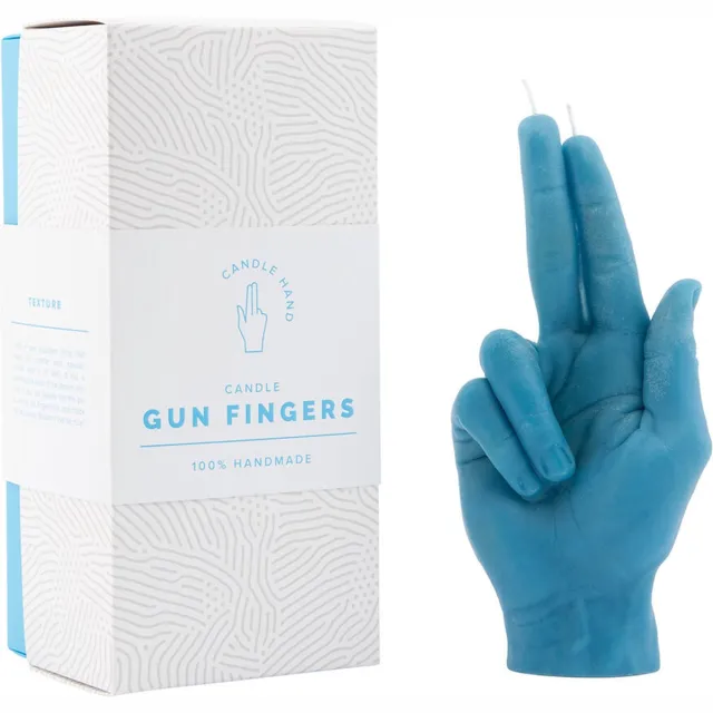 CandleHand Gun Fingers - blue Blauw