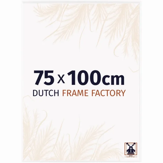 Dutch Frame Factory Fotolijst 75x100 cm - Kunststof - Wit Hoogglans - Easy