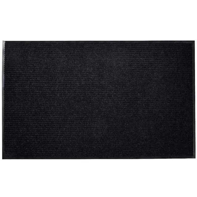 vidaXL Deurmat 90x60 cm PVC zwart