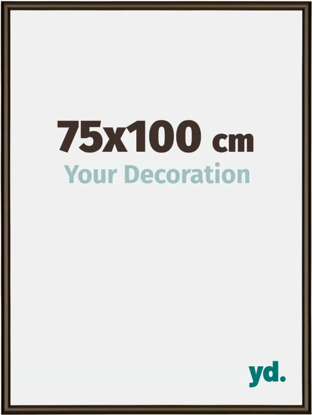 yd. Your Decoration - Fotolijst 75x100 cm - Aluminium - Walnoot Structuur - New York