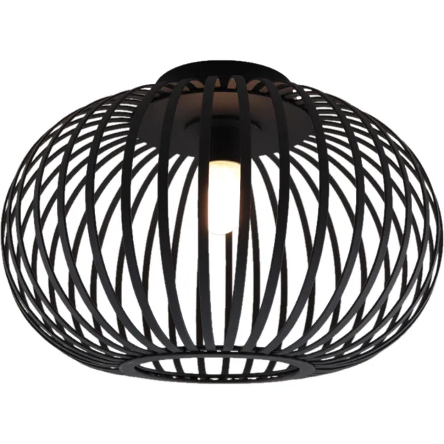 Olucia LIEVE - Badkamer Plafondlamp - Zwart - Geschikt voor Badkamer - Vorm: Rond