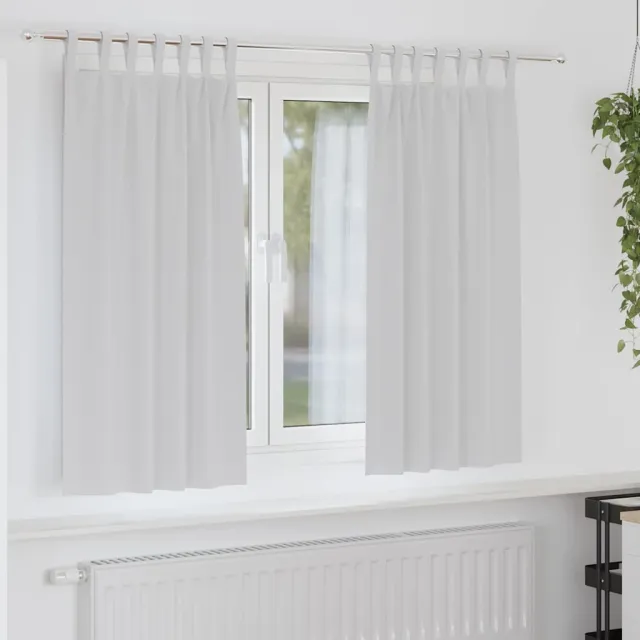 vidaXL Zwart-out Gordijnen met Ringen 2 st Bleekgrijs 175 x 140 cm