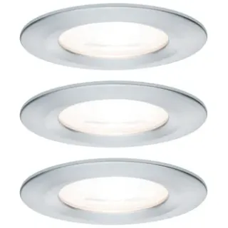 Paulmann Inbouwspot Led Nova Rond Aluminium Ip44 51mm Gu10 3x6,5w Wit
