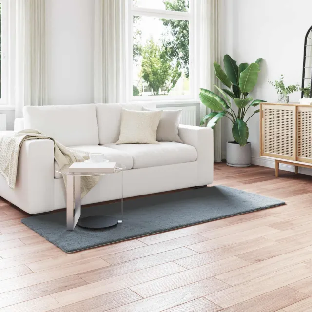 vidaXL Antislip vloerkleed van imitatie konijnenbont OLITE Antraciet, foto 2