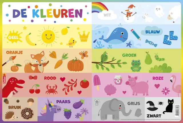 Deltas Educatieve onderleggers - De kleuren Multi color