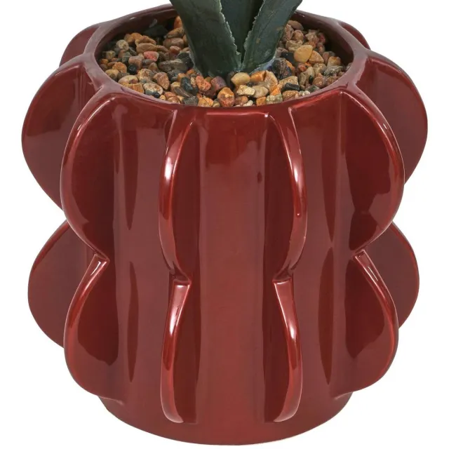 Atmosphera Créateur d'intérieur® Kunstplant Homy H. 28 cm Rouge