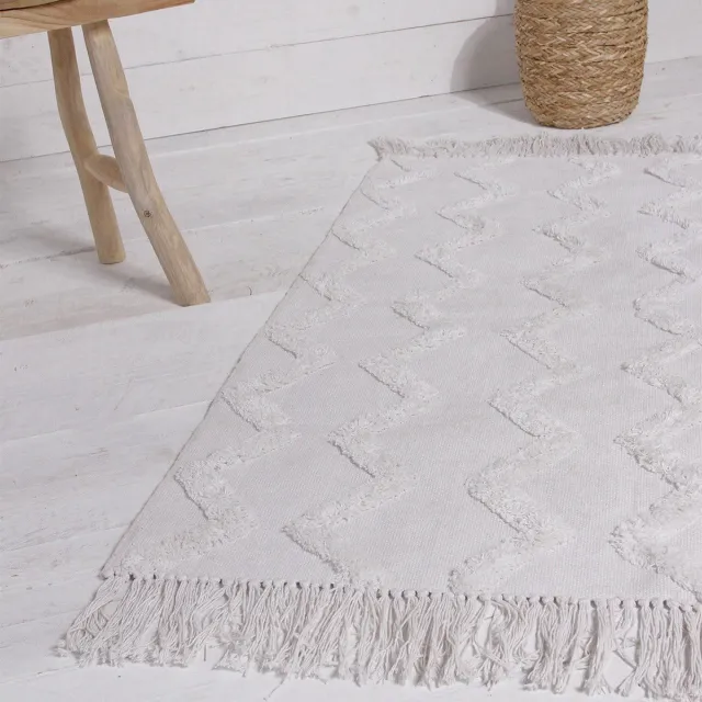 Today Tapijt voor de woonkamer, effen getuft, SLOW LIFE NARA - Ecru - 60x120 cm