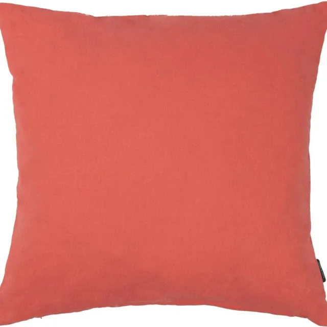 Mars & More Flannel coral red Cushion 45 cm x 45 cm Rood