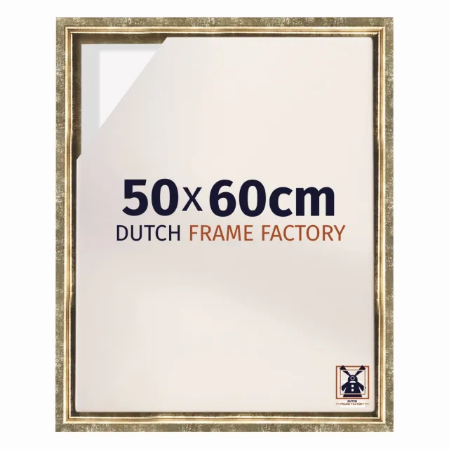 Dutch Frame Factory Baklijst 50x60 cm - Goud Antiek - Geschikt voor Canvasdoek - MDF Baklijst Lausanne
