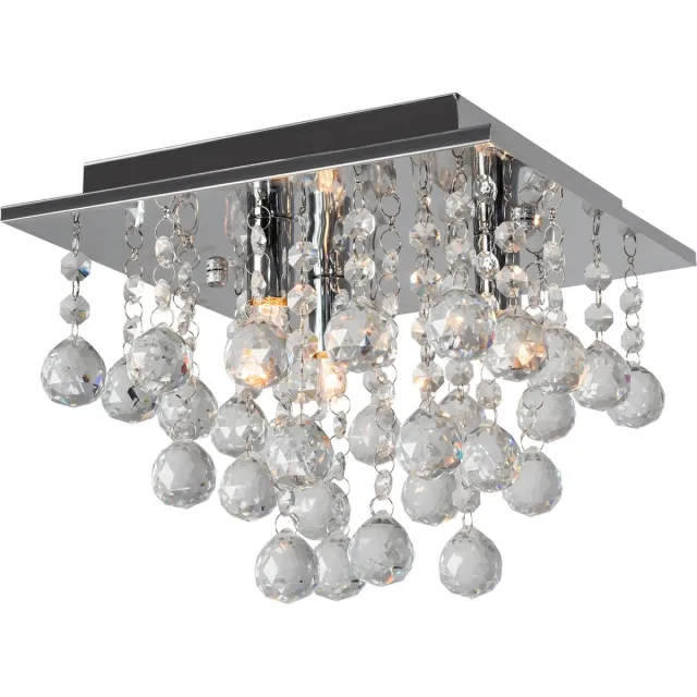 TooLight Kristallen plafonnière - G9 fitting - Ø 25 cm - Elegant design - Verstelbare hoogte