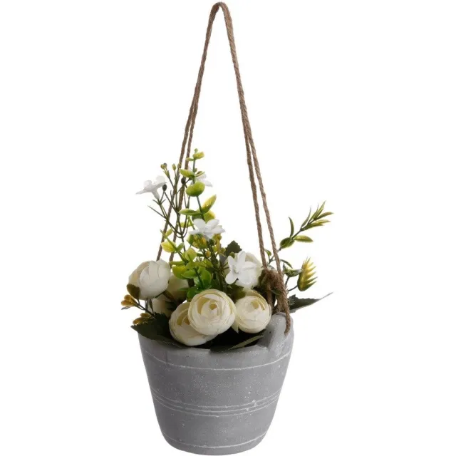Atmosphera Kunstbloemen in pot ROZEN, 18 cm veelkleurig