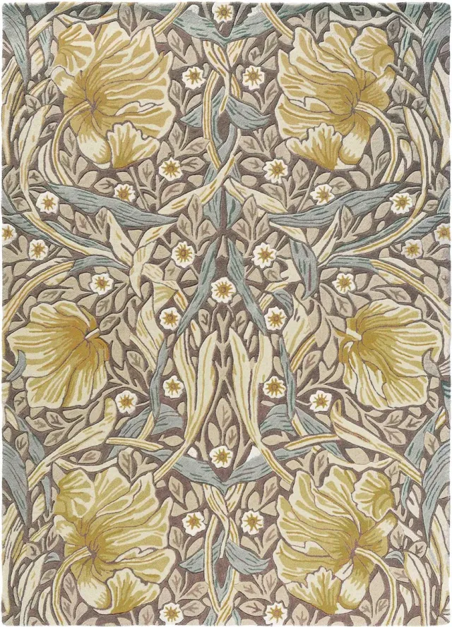Morris & Co Pimpernel bullrush 28808 Vloerkleed - 200x280 - Rechthoek - Laagpolig Tapijt - Klassiek - Meerkleurig