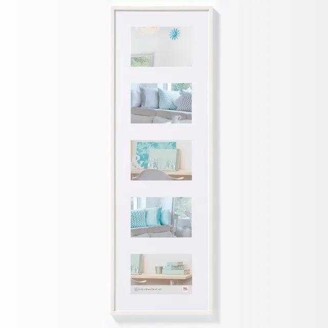 Walther New Lifestyle - Kunststof lijst - Fotoformaat 5 x 10x15 cm - Wit