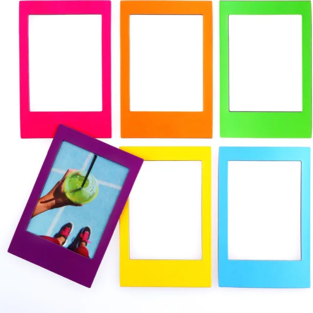 Mustard Rainbow Photo Magnetic Frames Set of 6 Pieces Geel