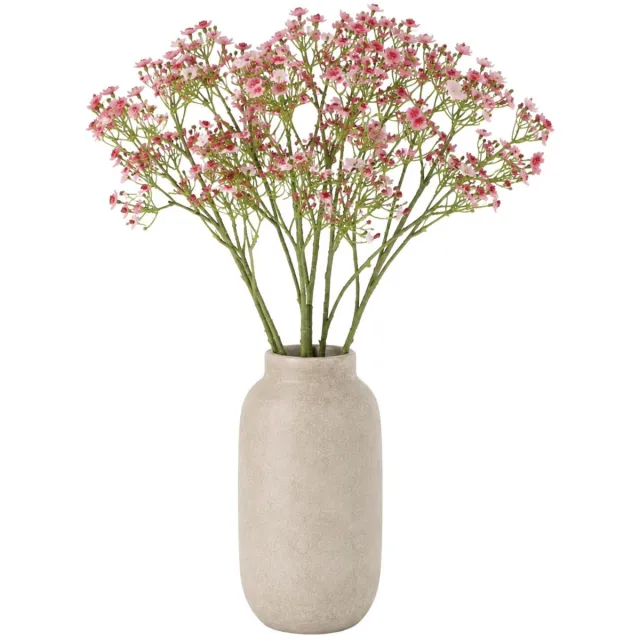 Bellatio Design Kunstbloemen Gipskruid Viette - 5x - 45 cm - roze - takken - kunst zijdebloemen - Gypsophila