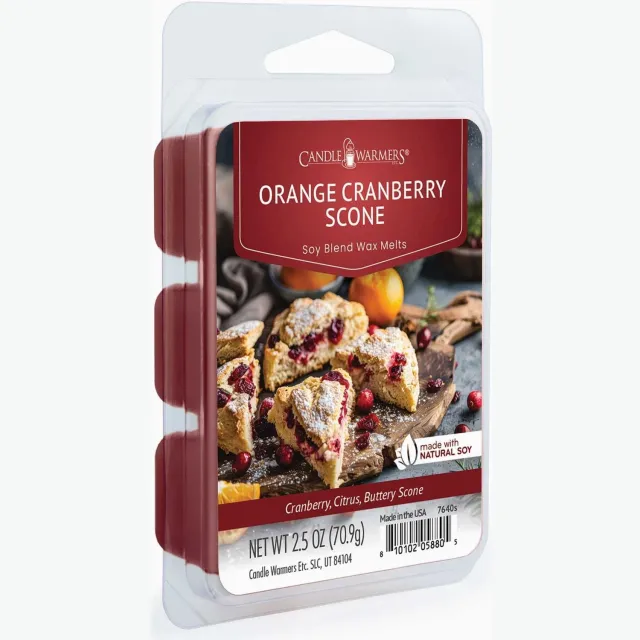Candle Warmers orange cranberry scone wax melts rood
