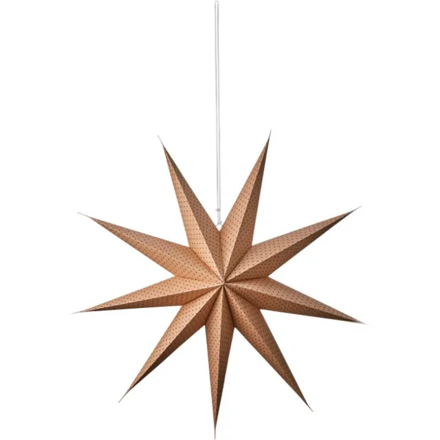 Affari of Sweden L kerstster met stippen Bruin/Rood Ø60 cm
