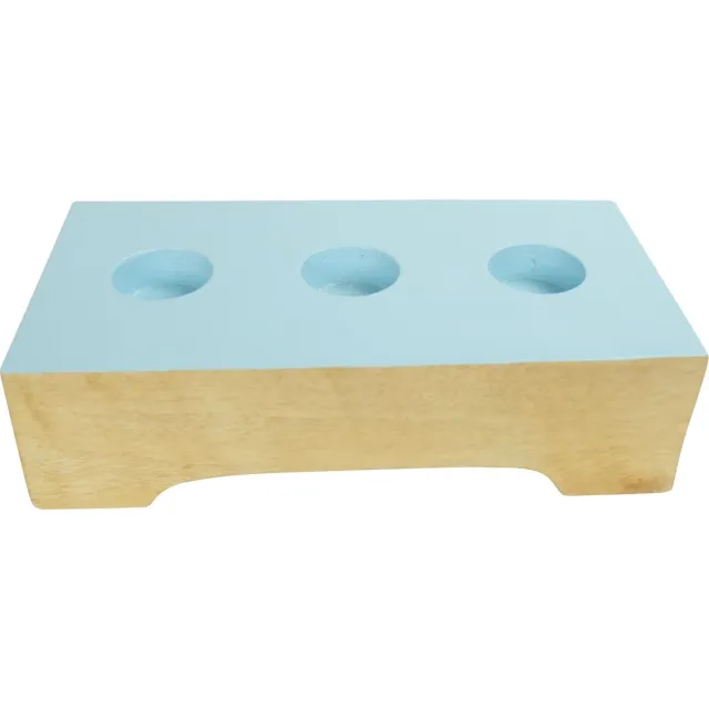Fine Asianliving Japandi Kaarshouder Mangohout Handgemaakt Blauw B26xD13xH7cm