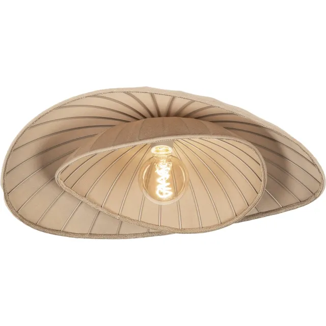 Lumidora Plafondlamp 75616 - Plafonniere - FABRIANO - E27 - Taupe - Textiel