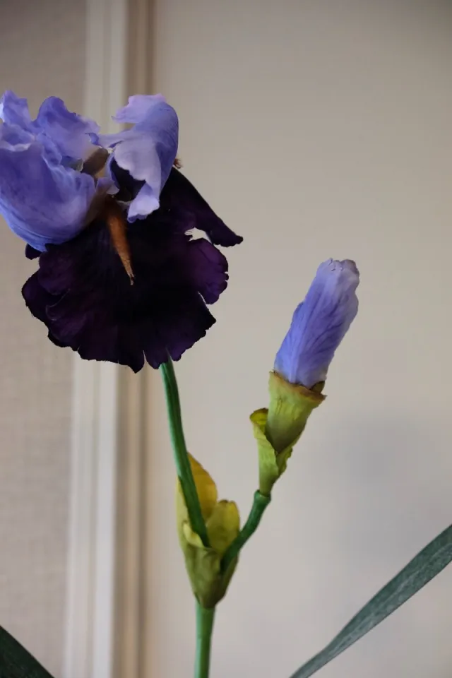 Exclusief Ingericht Kunstbloem iris blauw / paars 71 cm | interieur | wonen | Exclusief Ingericht
