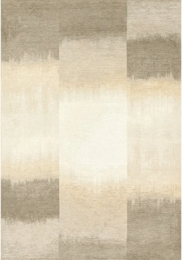 Louis de Poortere Wasbaar Binnen & Buiten Vloerkleed - 140 x 140 cm - Louis De Poortere Sendai Cottage Grey - Laagpolig Tapijt - Gerecycled PET - Made in Belgium - Circulair Grijs