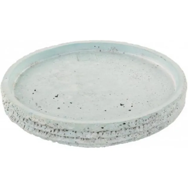 PTMD COLLECTION PTMD - kaarsenplateau kaars houder onderzetter - Blauw - Cement Ø 13 cm