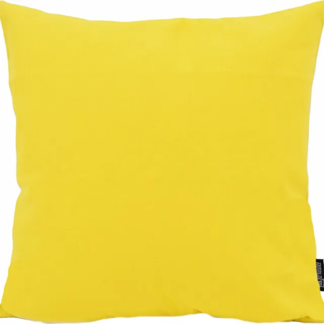 Gek op Kussens! Sierkussen Uni Geel | 45 x 45 cm | Katoen/Polyester