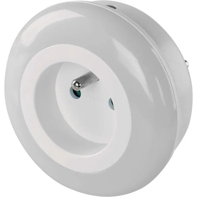 Emos LED-nachtlampje met lichtsensor voor in het stopcontact, P3320 Wit