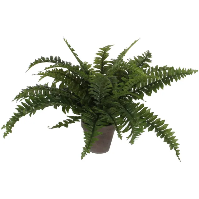 Mica Decorations Kunstplant mica boston varen groen in pot | 4 stuks