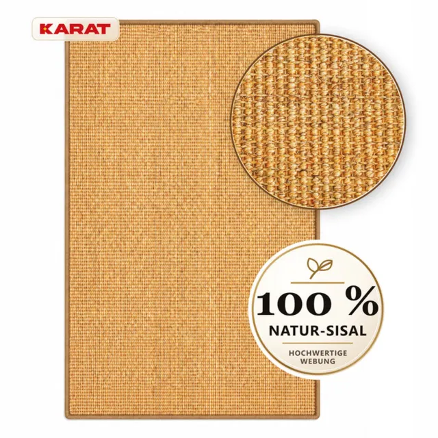 Floordirekt Goa Sisal Vloerkleed op Maat - 100% Sisal - Antislip Latexrug - Naturel - 40 x 100 cm