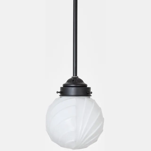 Coloured by Art Hanglamp Swingbulb Moonlight - Art Deco Trade Zwart
