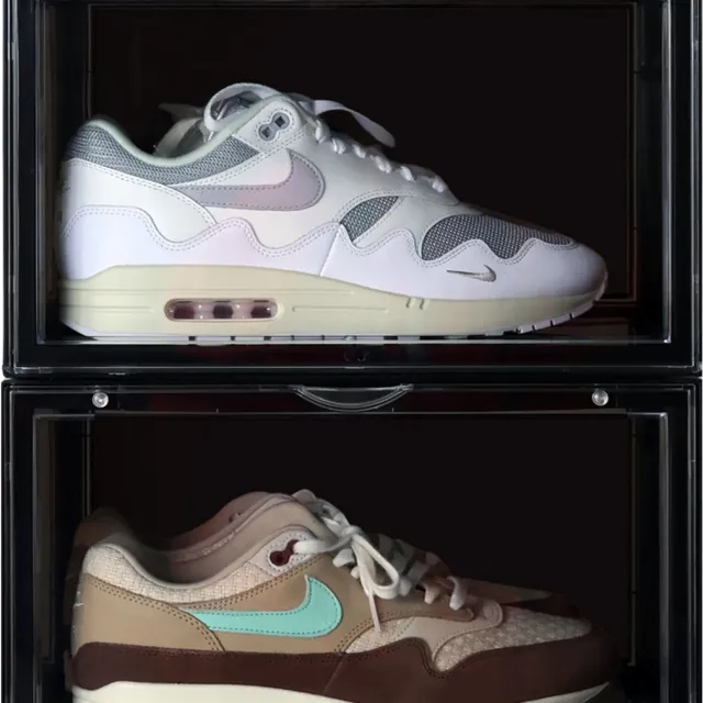 Sneakerstack Sneakerbox Zwart – 2 stuks - Stapelbare Schoenenbox – Past tot schoenmaat 48 – Premium Opbergbox