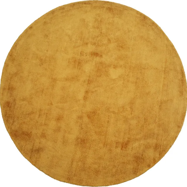 Dutch Lifestyle Milan Konig mustard- Viscose- Vloerkleed - Oker Mosterd