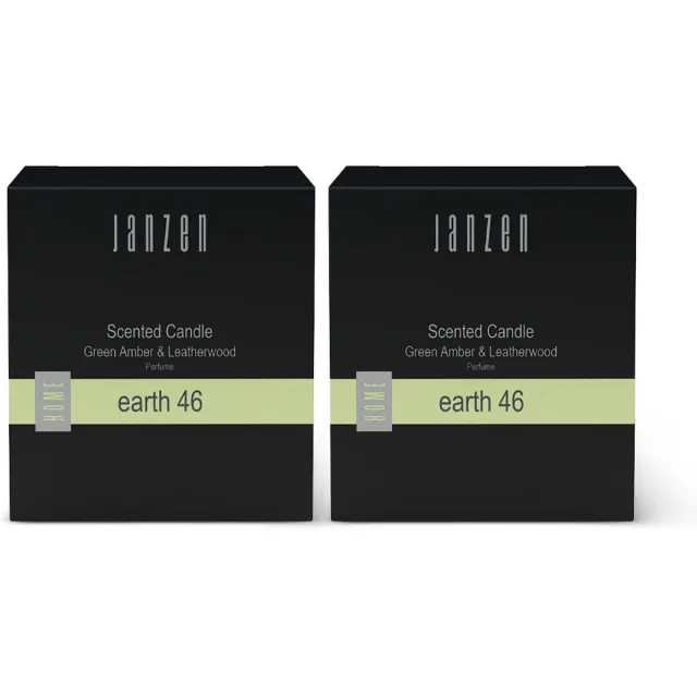 Janzen Scented Candle Earth 46 2-pack Zwart