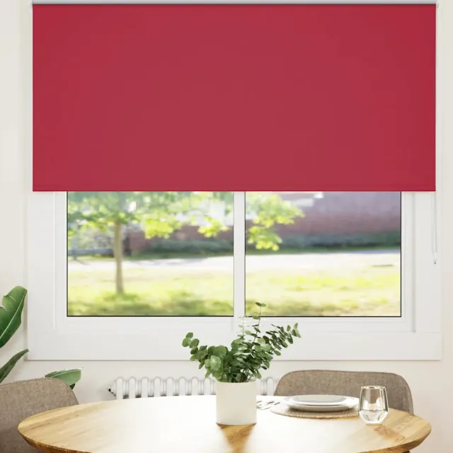 vidaXL Rolgordijn verduisterend 155x175 cm stofbreedte 151,6 cm Rood