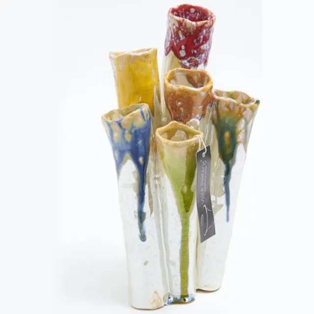 Villa Pottery Vaas - Villa Pottery - Decoratie - Woondecoratie - Keramiek - Juul 1_3 Multi Zand