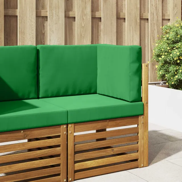 vidaXL Buiten bankkussen Polyester Groen 60 x 60 cm