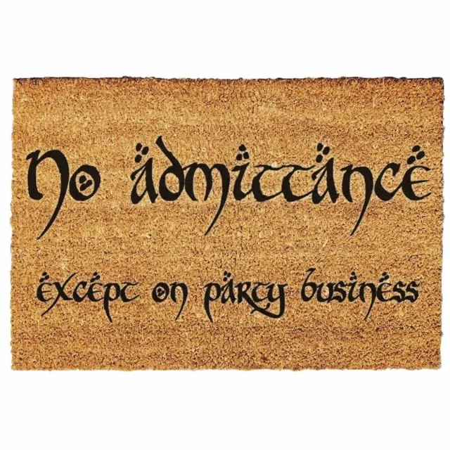 GiftStory Deurmat 'Geen toegang behalve op feestzaken' 60x40cm Black