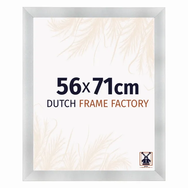 Dutch Frame Factory Fotolijst 56x71 cm - MDF - Aluminium Geborsteld - Praag