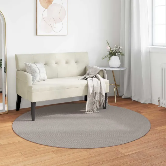 vidaXL Binnen kleed LUGO Crème-taupe Ø 160 cm Polyester, foto 2