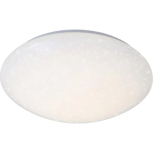 Briloner VIPE - Plafonnière - plafondlamp met sterdecor - LED - 16 Watt - 1600 Lumen - Ø 39 cm - wit