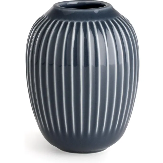 Kähler Design Hammershøi Vaas - Ø 8,5 cm - Hoogte 10 cm - Antraciet