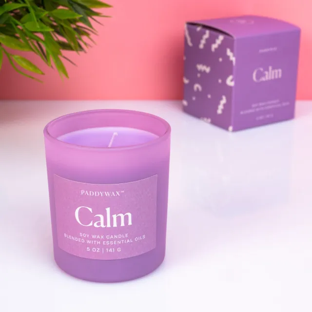 Paddywax Wellness Geurkaars - Calm (lavendel) van Paddywax Paars