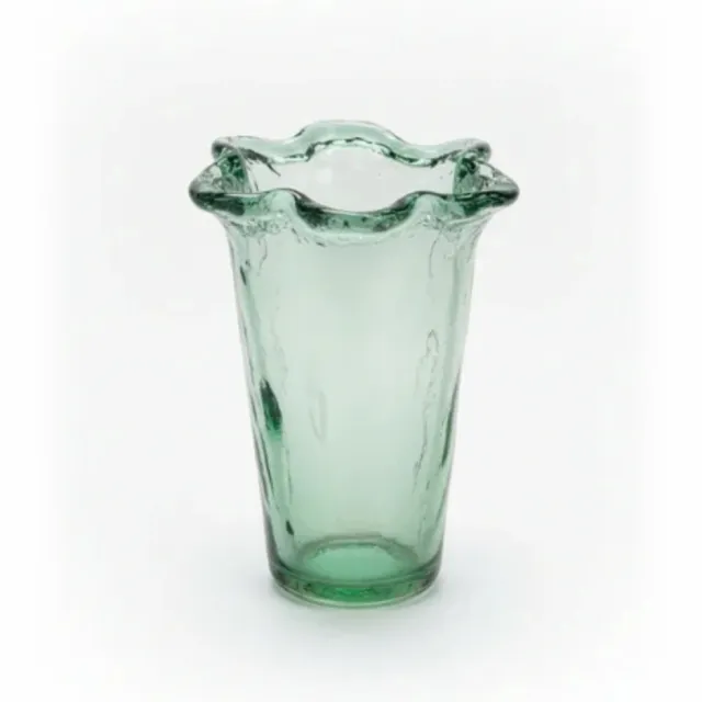 TLF interieurs Vaas Maris – handgeblazen glazen vaas in groen - 25cm