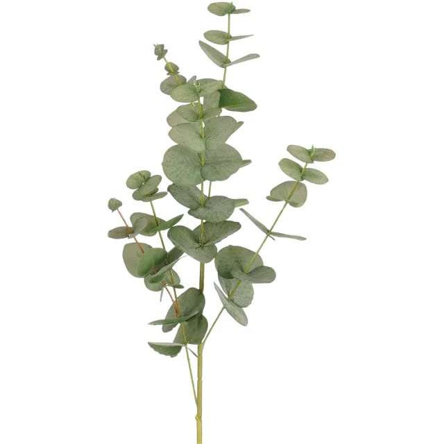 Mica Decorations Kunstplant takken Eucalyptus - H85 cm - lichtgroen - kunststof - bladgroen - siertakken