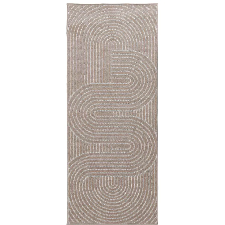 vidaXL Binnen- en buitentapijt PALMERAS Beige 80 x 150 cm Polyester